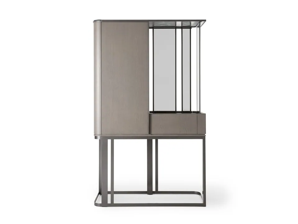 Giorgetti Hikari wooden bar cabinet, Giorgetti furniture made in Meda, Italy