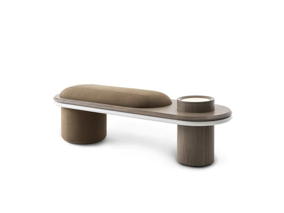 Giorgetti Liz oval wooden console table, Giorgetti furniture made in Meda, Italy