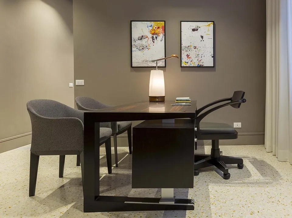 Giorgetti Normal upholstered fabric chair with armrests, photographed for the catalogue